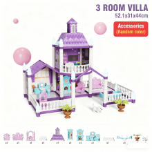 Princess Doll House Playset with Furniture and 2 Dogs,