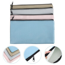 Soimiss PU Money Bags with Zipper 4 Pieces