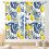Yellow Lemon Kitchen Curtains Vintage Retro Fruit Pattern 1