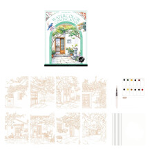 Watercolor Sketchbook with Pre-Installed Paints 120 Pages