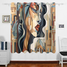 Brown Blackout Curtains for Sliding Glass Doors 63 Inch 2