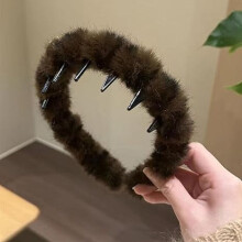 Leopard Print Tooth Hairband Stretchy Non-slip 1 Piece