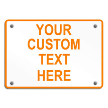 Aluminum Weatherproof Sign White Red Danger 10x7 Inches