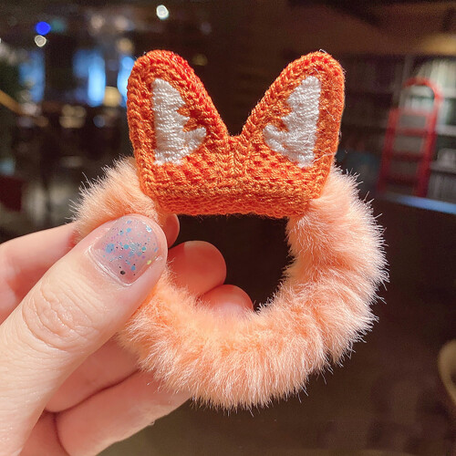 Women's Plush Crocheted Hair Tie Style A