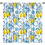 Watercolor Lemon Kitchen Curtains Rustic Blue Tile 1