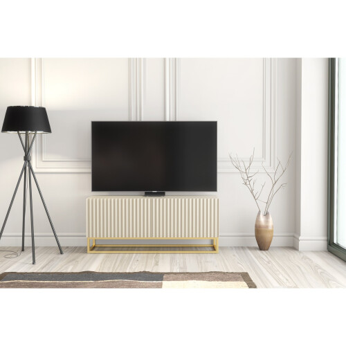 Creative Furniture Ripple 100cm TV Unit - Cashmere Modern Fluted Design 2