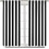 Thermal Curtains Black and White Stripe Rod Pocket 52x84 1