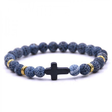 Onyx and Tiger Eye Beaded Bracelet for Men and Women