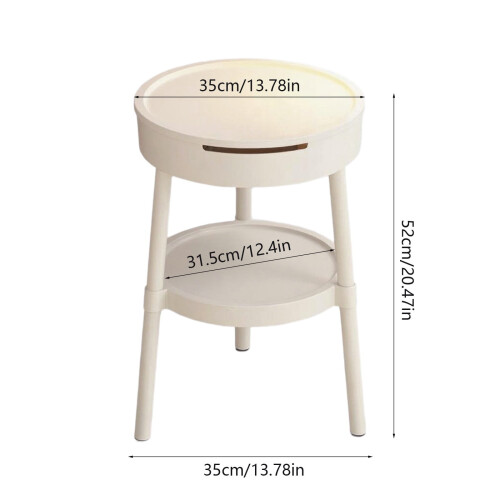 Multifunctional Side Table with Drawer 1pc 2