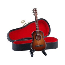 Mini Wooden Guitar Classical Design 10 x 1.4 x 0.4 in 1 Set