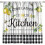 Farmhouse Lemon Kitchen Curtains Rustic Black White Buffalo 1