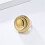 Women's Stainless Steel Chunky Gold Ring Size 9 4