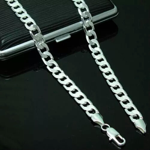 Sterling Silver Chain Necklace 4mm 16-30 inch 1