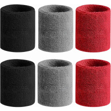 Cotton Terry Sweatbands for Men and Women 12 Pack