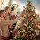 Christmas Tree Balls Red Gold Plastic 1.57 Inch 6