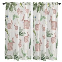 Eucalyptus Leaves Curtains for Living Room Kitchen Bedroom