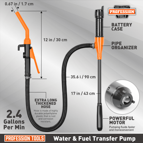 Portable Battery-Powered Gas Pump for Gasoline Diesel Oil 1