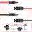 Solar Panel Extension Cable 12AWG 10FT 2PCS 6