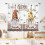 Rustic Coffee Kitchen Curtains Brown Vintage Gnome 55x39 1