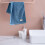 Decorative Hand Towel Blue Absorbent Soft 2-Pack 5