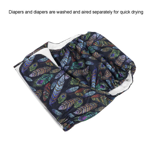 Washable Reusable Adult Cloth Diapers Hook and Loop 2
