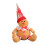 Gingerbread Man Ornament Light Brown Polyester Foam 5