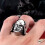 Darth Vader War Robot Helmet Ring Stainless Steel Men's 6
