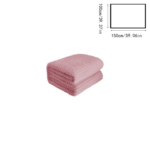 Pink Raschel Blanket Soft Thick Double Layer 40x60 Inches 2