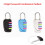 4-Digit Combination Padlock Blue 2-Pack 2