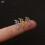 Zircon Stone Cartilage Earring Silver 5mm 6