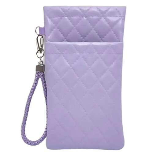 Women's Foldable Eyeglass Case with Adjustable Strap and