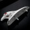 Motorcycle Front Mudguard Eagle Head Ornament Silver 1 Pack 1