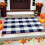 Fall Plaid Rug 24x16 inches Orange White Buffalo Check 2