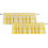 Buffalo Check Valances Yellow White 2-Pack 54x18 Inch Rod 1