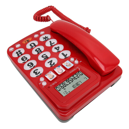 Caller ID Corded Phone Adjustable Ringtone 16 Memory 2