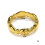 Stainless Steel Fish Ring Gold Tone Size 8 2