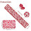 Red Lace Table Runner and Placemats Set Valentine's Day 3