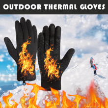 Thermal Gloves Waterproof Windproof Touchscreen Compatible