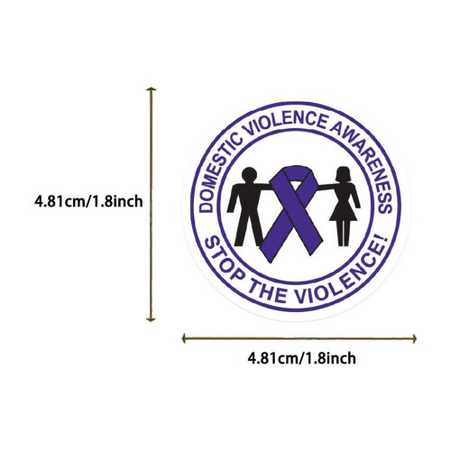 Car Sticker Domestic Violence Awareness 50 Pack 2