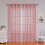 Sheer Curtains Light Filtering Pink 100x130cm Polyester 1