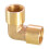 Brass Elbow Connector Threaded Gold 3 Types 1