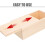 Pine Wooden Crate with Lid 2 pcs Moisture-Resistant 3