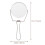Travel Vanity Mirror Double-Sided Foldable Handheld 2