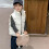 White Kids Sleeveless Down Vest Collared Zip-Up 4