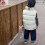 White Kids Sleeveless Down Vest Collared Zip-Up 6