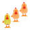 Clockwork Chick Wind-Up Toy Assorted Colors 3 Pcs 4