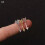 Zircon Stone Cartilage Earring Gold 2-gauge 8