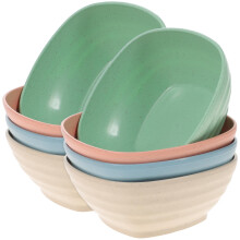 Supvox wheat straw bowls square home use anti-slip