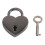 Metal Heart-Shaped Drawer Suitcase Padlock 2
