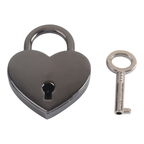 Metal Heart-Shaped Drawer Suitcase Padlock 1